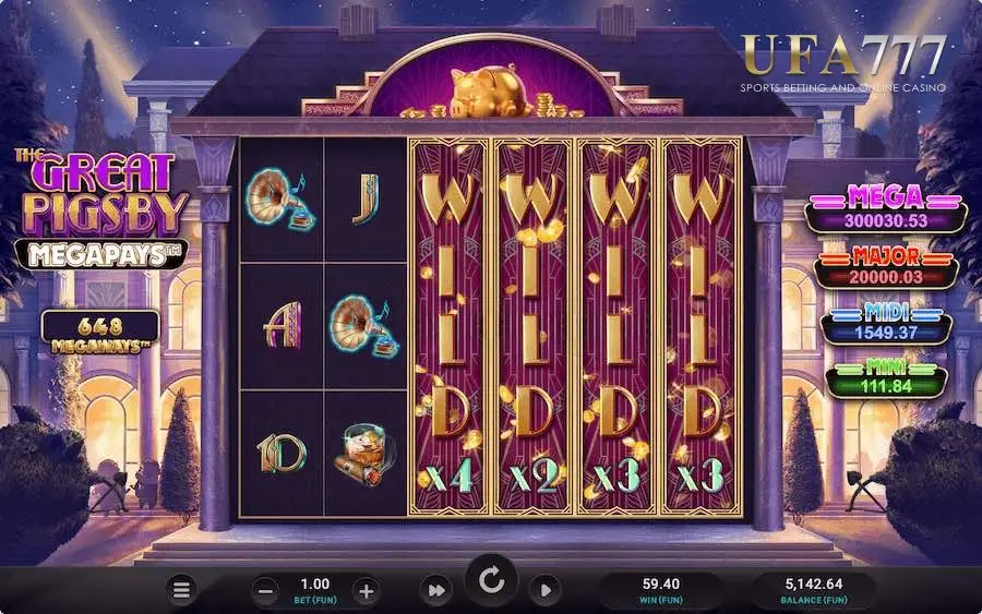 slot demo The Great Pigsby Megaways ค่าย Relax Gaming